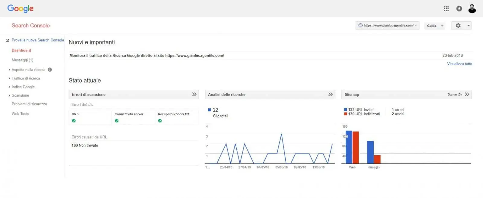 Immagine in evidenza per l'articolo: La Google Search Console