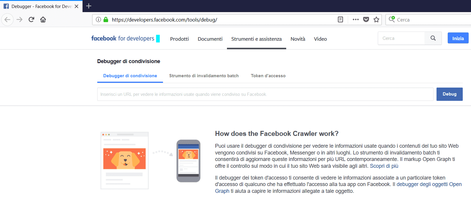 Facebook Link debugger