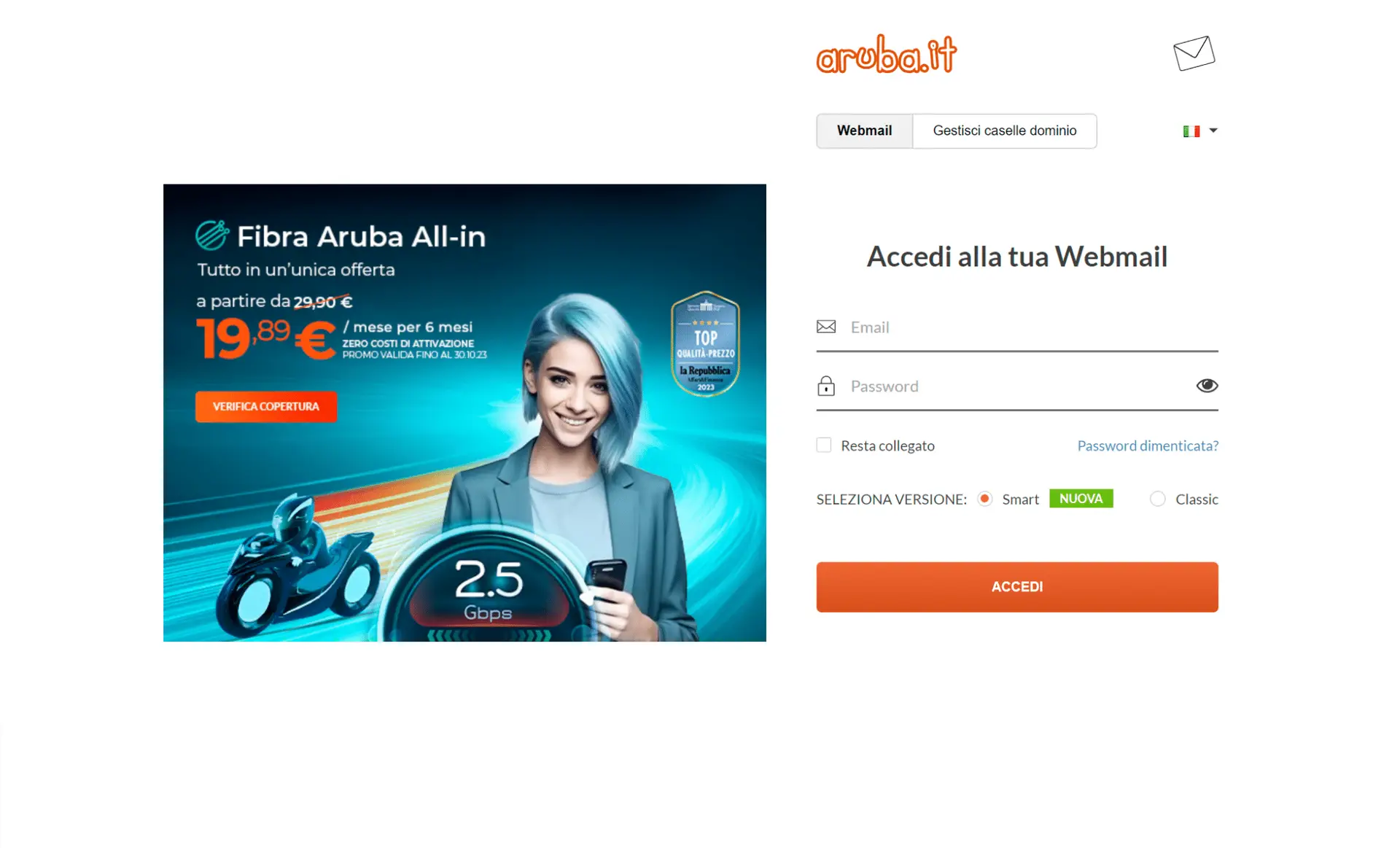 webmail aruba come si configura