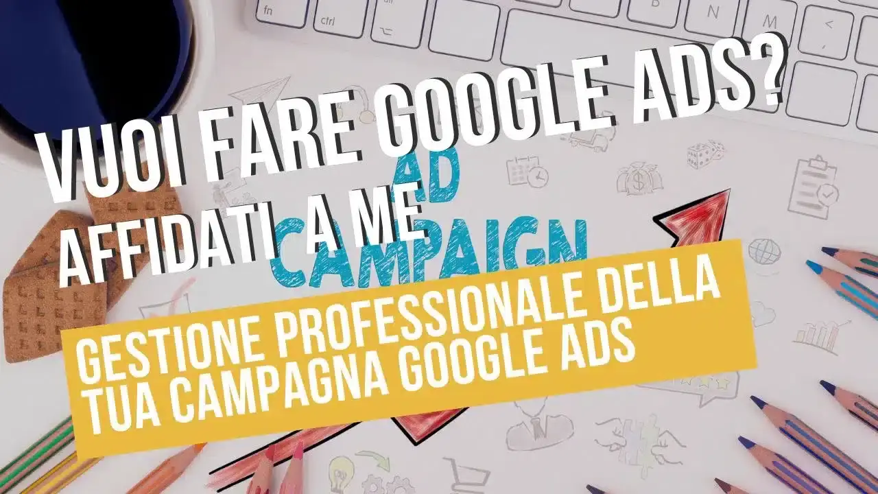 Pubblicità servizi per gestione Google Ads professionali.