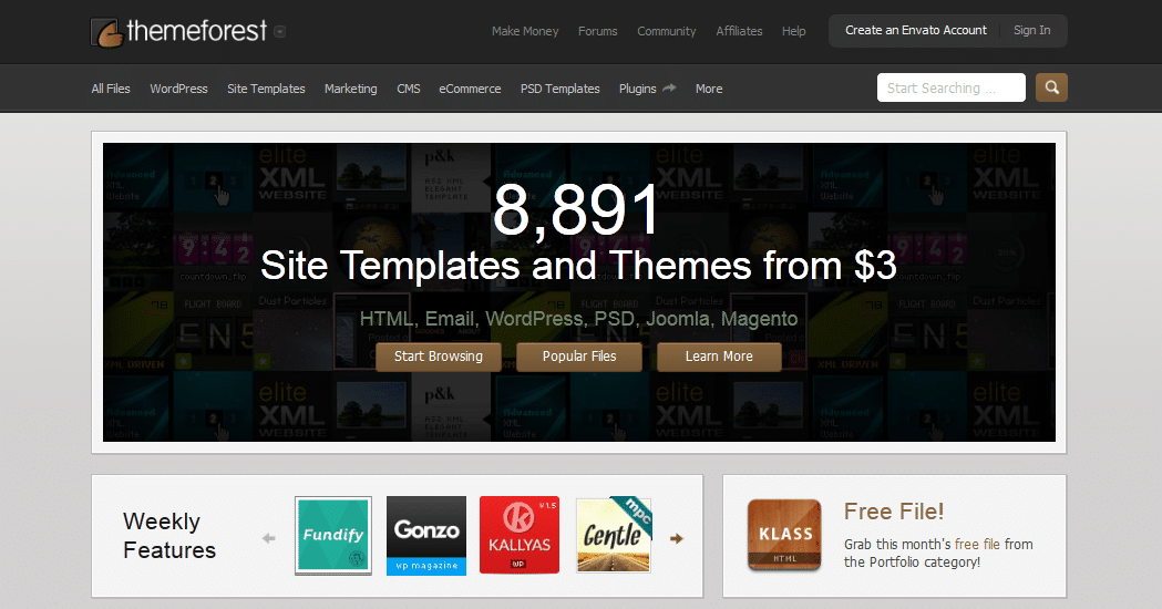 Scegli il tema per il blog con ThemeForest uno dei migliori portali su Internet.