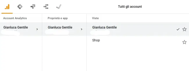 Google Analytics - Impostazioni