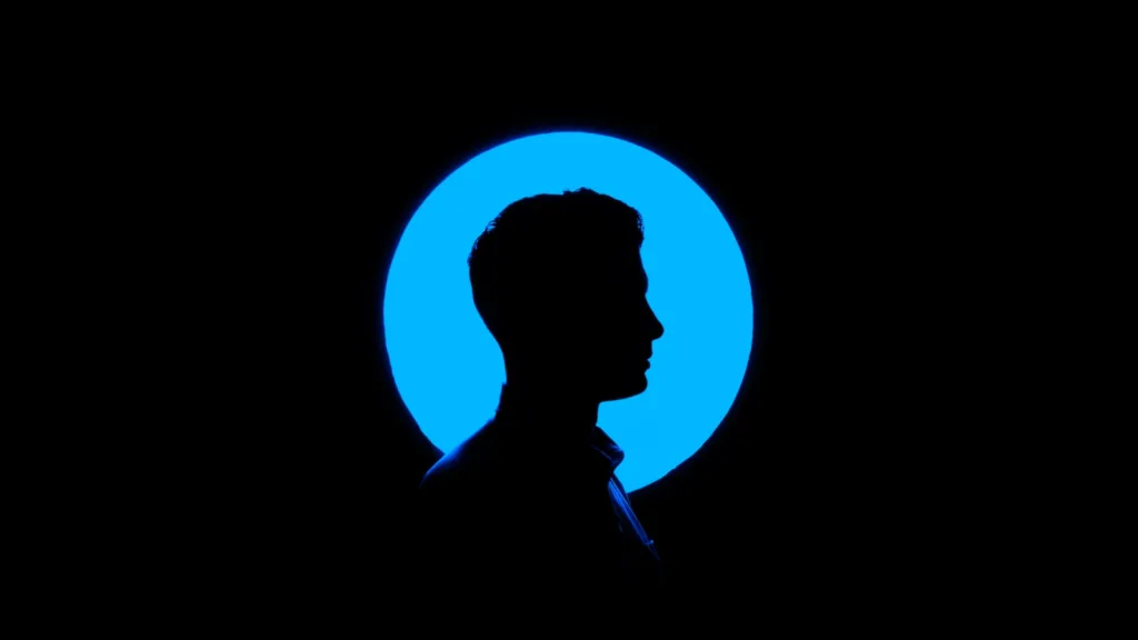 silhouette d'un homme illustration