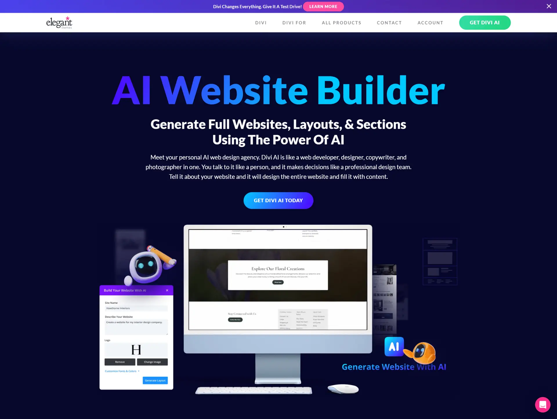 AI WordPress builder,builder di siti web AI,WordPress AI 2024